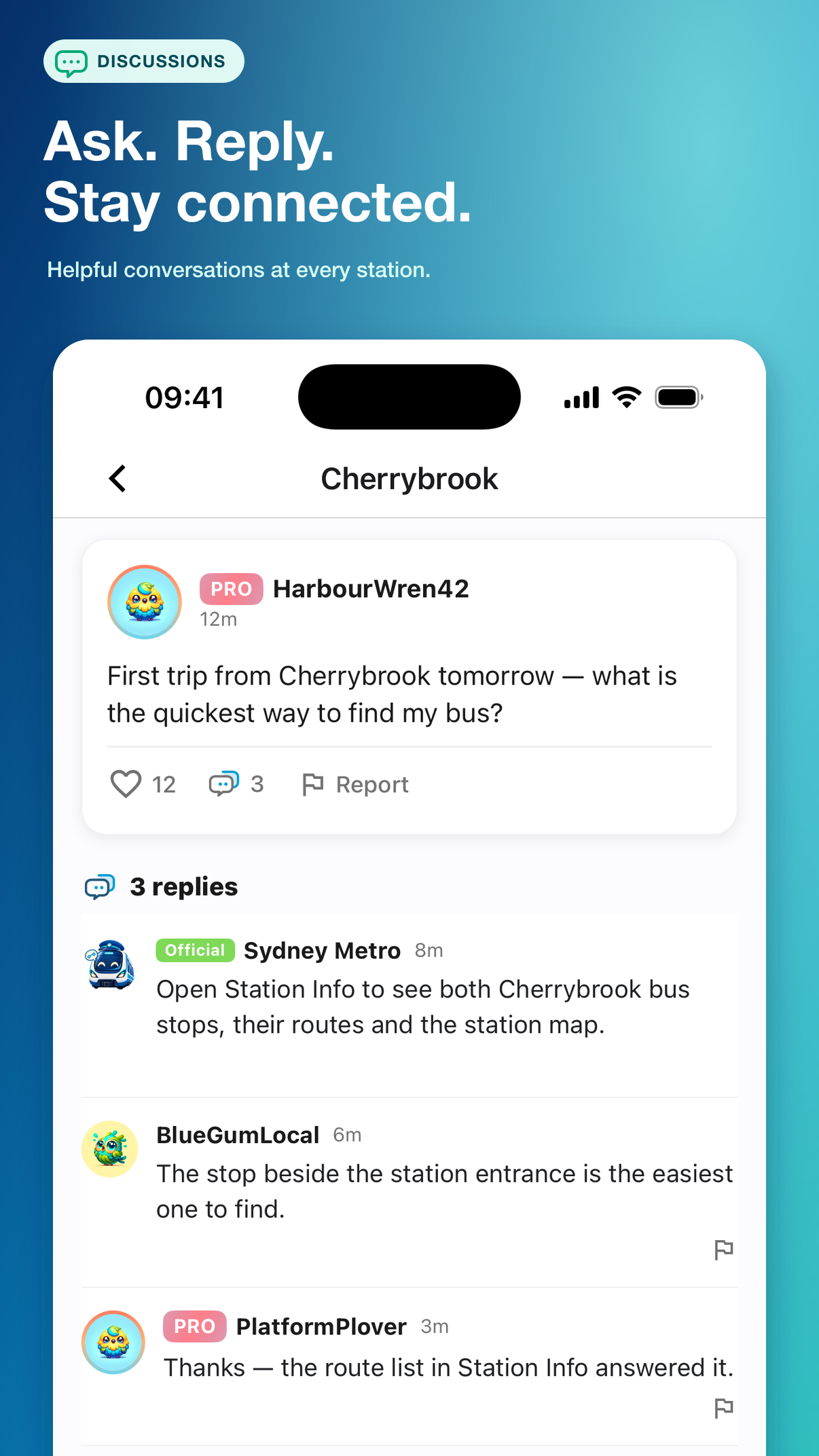Station Board discussion with replies