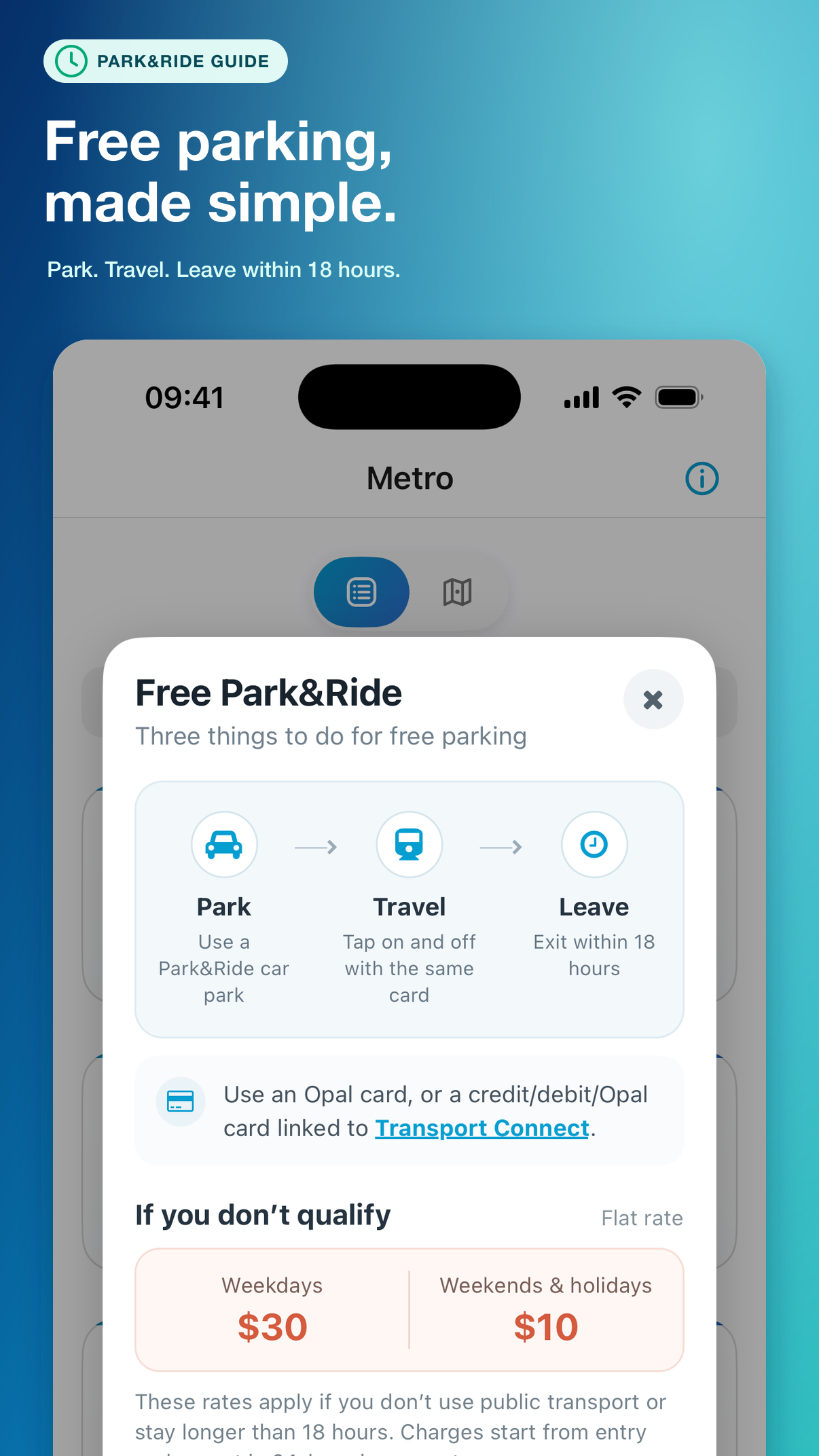Free Park and Ride guide in Sydney Metro Connections